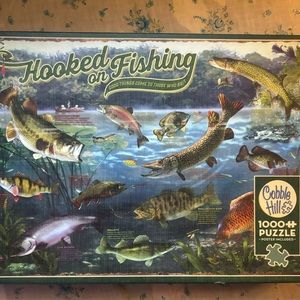 Hooked on Fishing, 1000 pieces puzzle. New.